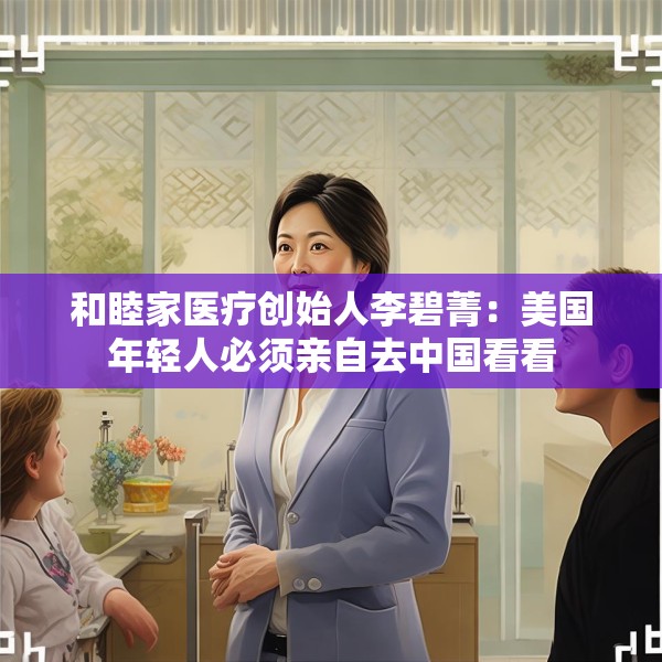 和睦家医疗创始人李碧菁：美国年轻人必须亲自去中国看看