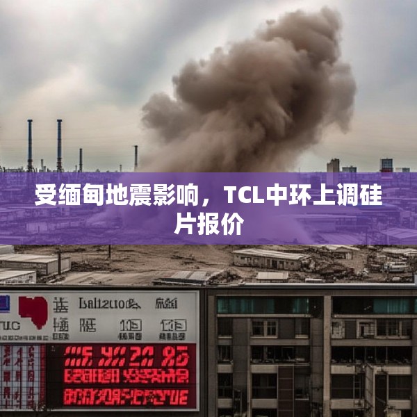 受缅甸地震影响，TCL中环上调硅片报价