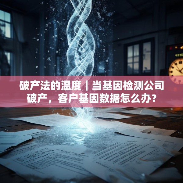 破产法的温度｜当基因检测公司破产，客户基因数据怎么办？