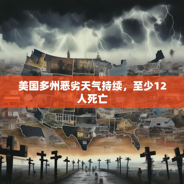 美国多州恶劣天气持续，至少12人死亡