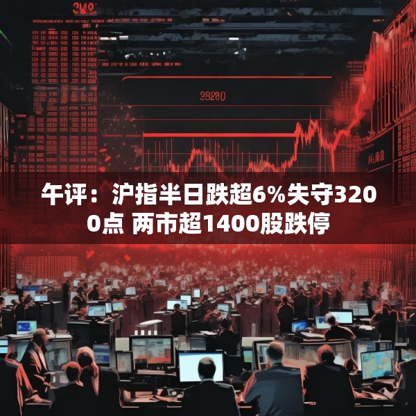 午评：沪指半日跌超6%失守3200点 两市超1400股跌停