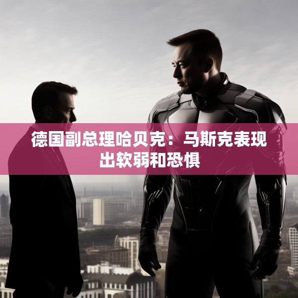 德国副总理哈贝克：马斯克表现出软弱和恐惧