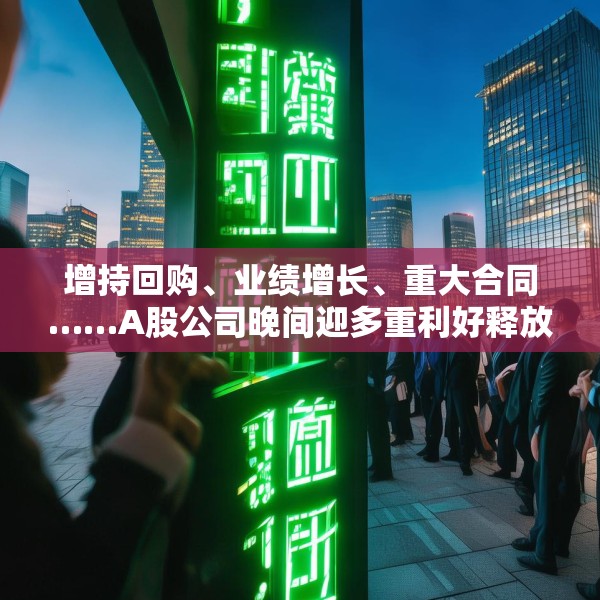 增持回购、业绩增长、重大合同……A股公司晚间迎多重利好释放