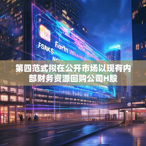 第四范式拟在公开市场以现有内部财务资源回购公司H股