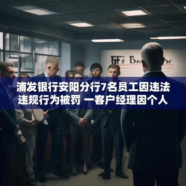 浦发银行安阳分行7名员工因违法违规行为被罚 一客户经理因个人消费贷款管理不到位被禁业5年