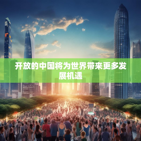 开放的中国将为世界带来更多发展机遇