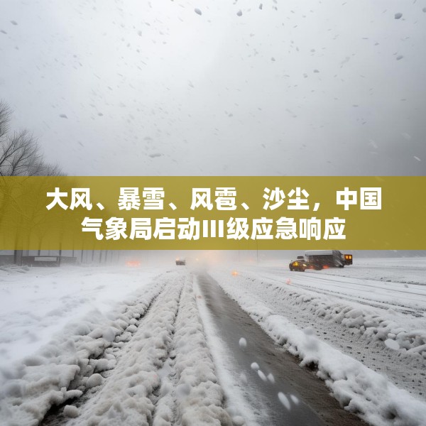 大风、暴雪、风雹、沙尘，中国气象局启动Ⅲ级应急响应