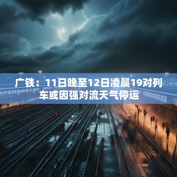 广铁：11日晚至12日凌晨19对列车或因强对流天气停运