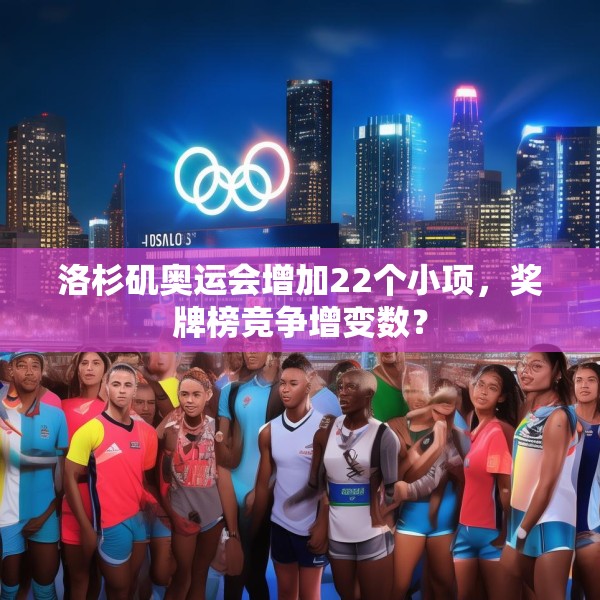 洛杉矶奥运会增加22个小项，奖牌榜竞争增变数？