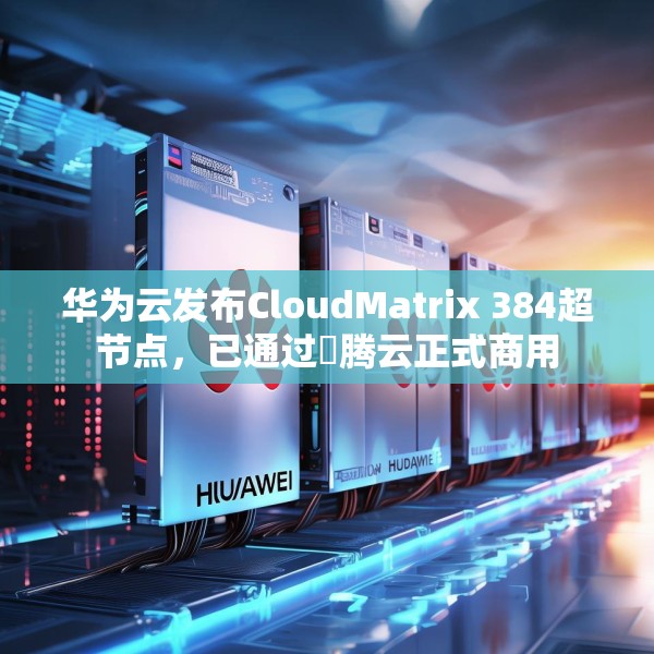 华为云发布CloudMatrix 384超节点，已通过昇腾云正式商用