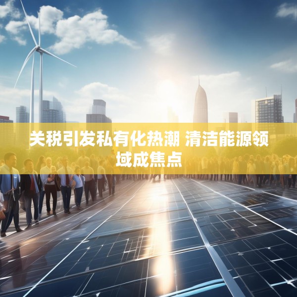 关税引发私有化热潮 清洁能源领域成焦点