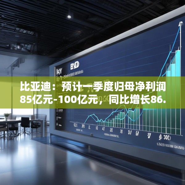 比亚迪：预计一季度归母净利润85亿元-100亿元，同比增长86.04%-118.88%