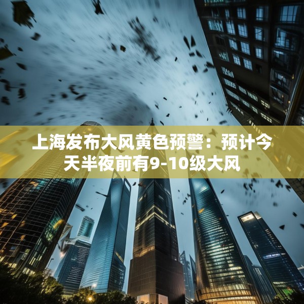 上海发布大风黄色预警：预计今天半夜前有9-10级大风