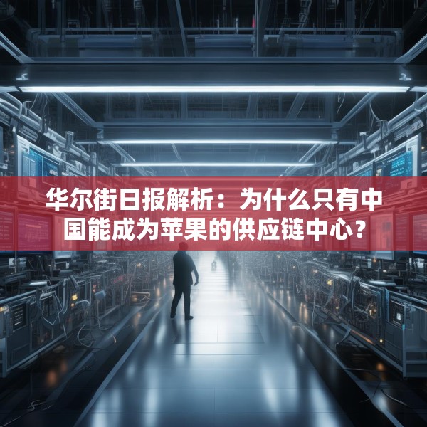 华尔街日报解析：为什么只有中国能成为苹果的供应链中心？