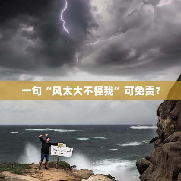 一句“风太大不怪我”可免责？