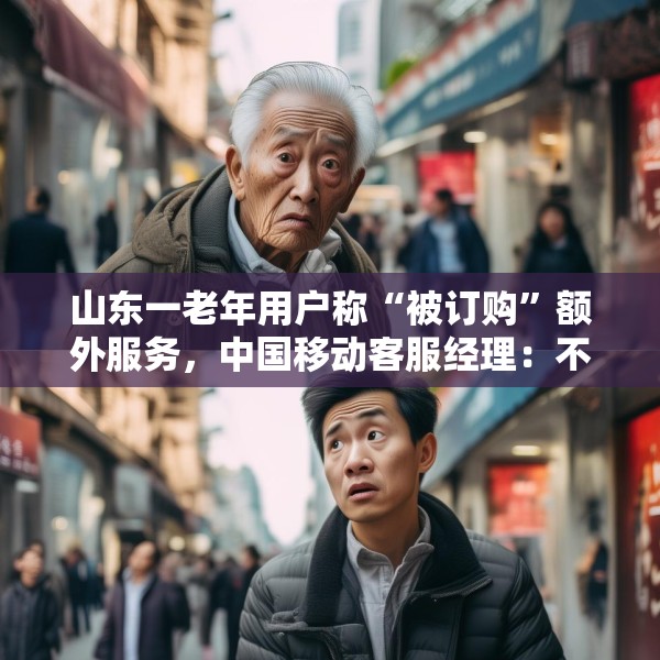 山东一老年用户称“被订购”额外服务，中国移动客服经理：不知情