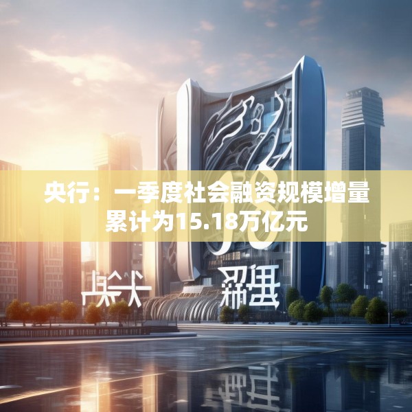 央行：一季度社会融资规模增量累计为15.18万亿元