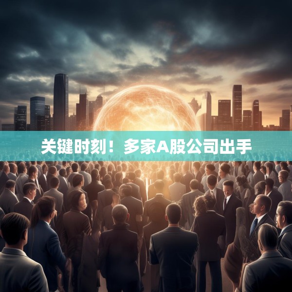 关键时刻！多家A股公司出手