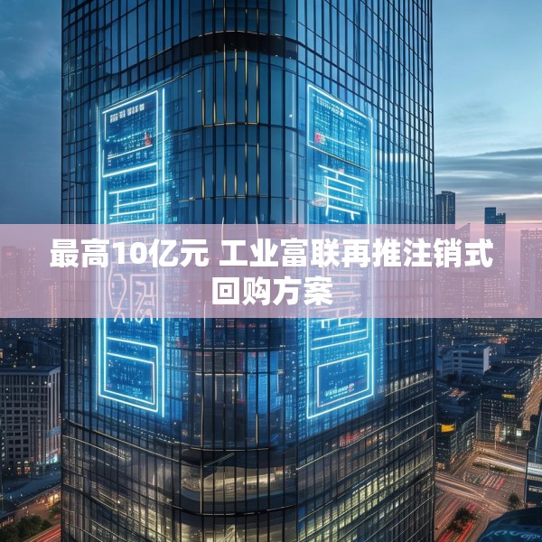 最高10亿元 工业富联再推注销式回购方案