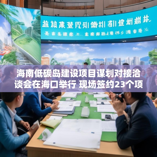 海南低碳岛建设项目谋划对接洽谈会在海口举行 现场签约23个项目，总投资额超140亿元