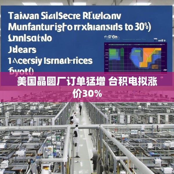 美国晶圆厂订单猛增 台积电拟涨价30%
