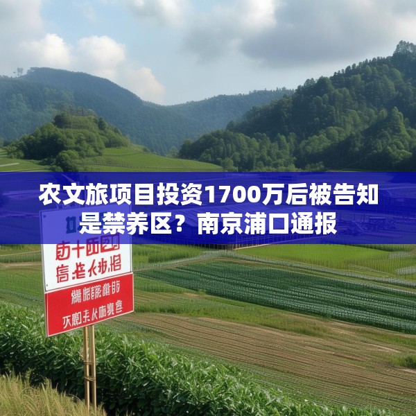 农文旅项目投资1700万后被告知是禁养区？南京浦口通报