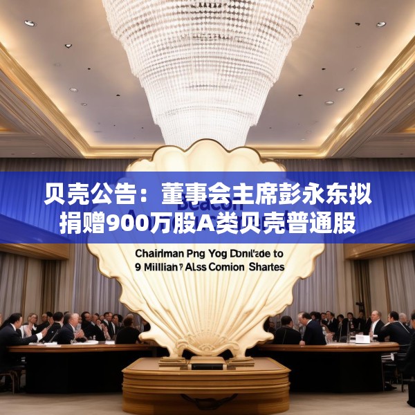 贝壳公告：董事会主席彭永东拟捐赠900万股A类贝壳普通股