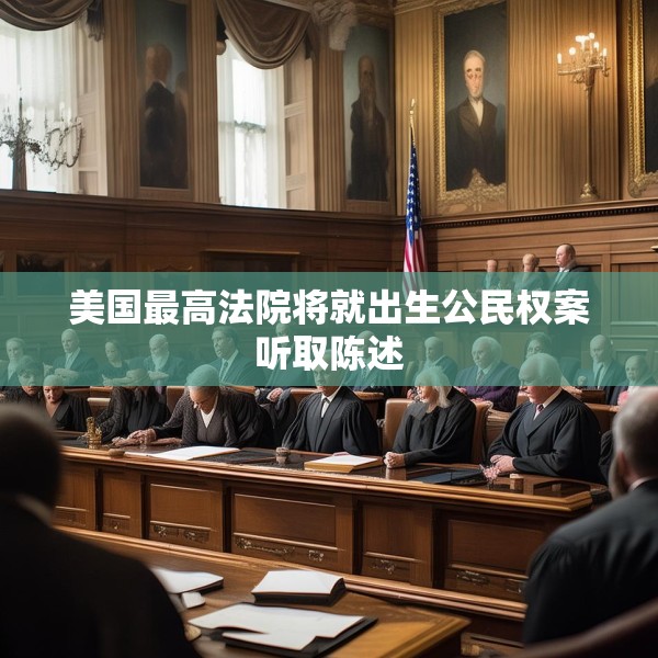 美国最高法院将就出生公民权案听取陈述