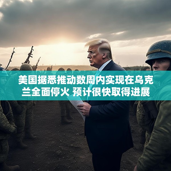 美国据悉推动数周内实现在乌克兰全面停火 预计很快取得进展