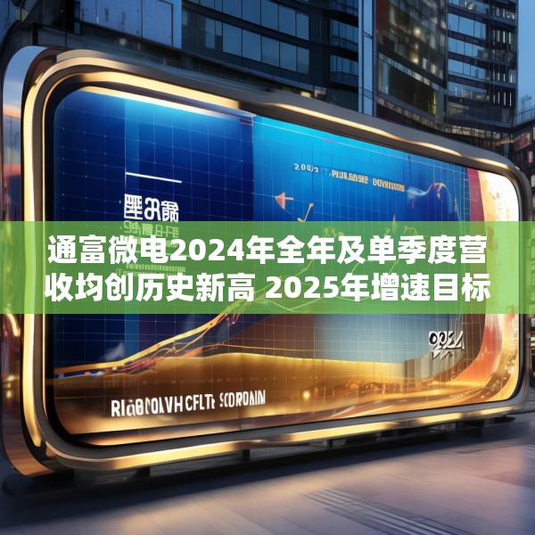 通富微电2024年全年及单季度营收均创历史新高 2025年增速目标高于行业预期