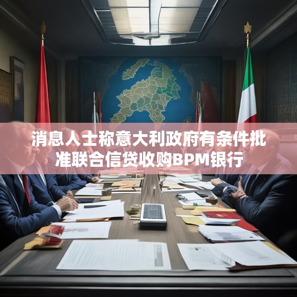 消息人士称意大利政府有条件批准联合信贷收购BPM银行