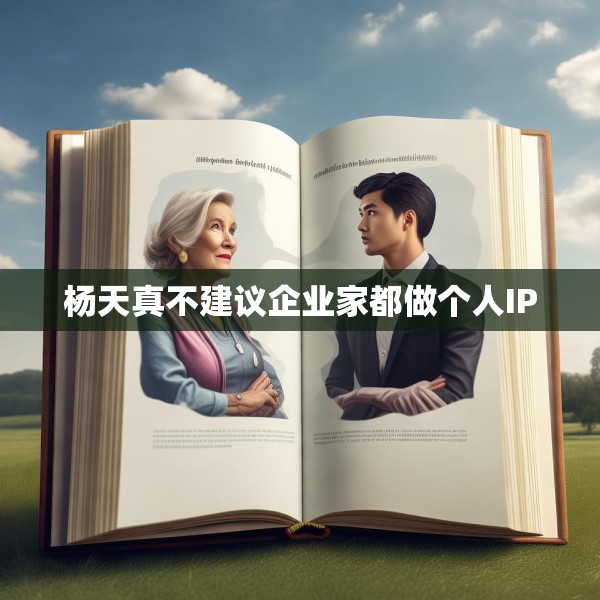 杨天真不建议企业家都做个人IP