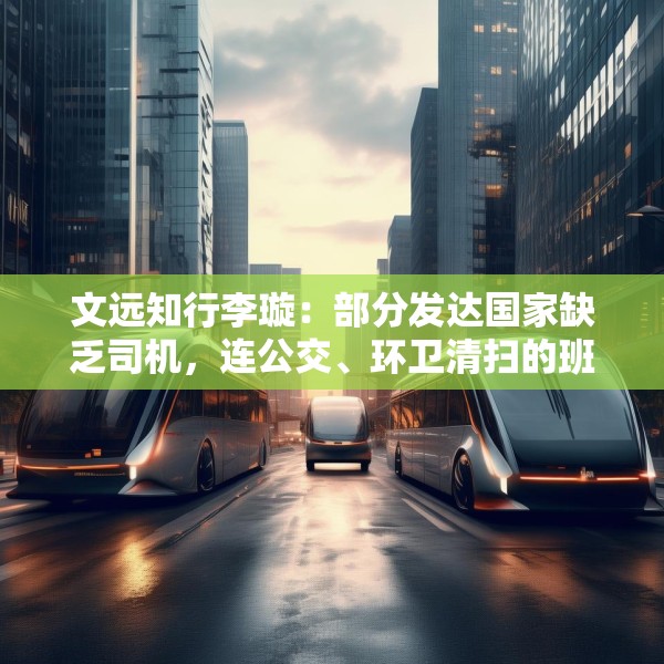 文远知行李璇：部分发达国家缺乏司机，连公交、环卫清扫的班次都减少了