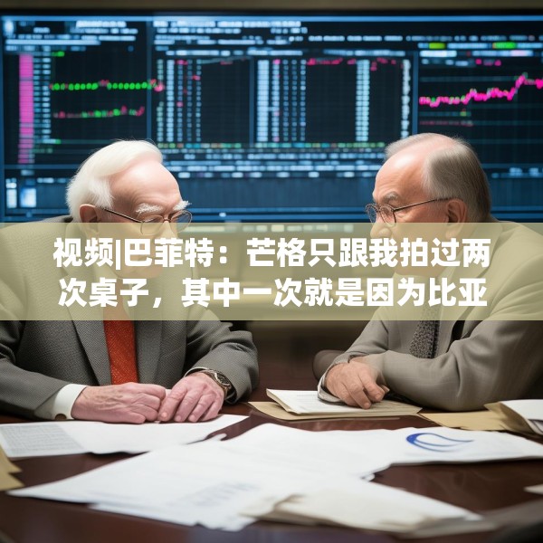 视频|巴菲特：芒格只跟我拍过两次桌子，其中一次就是因为比亚迪