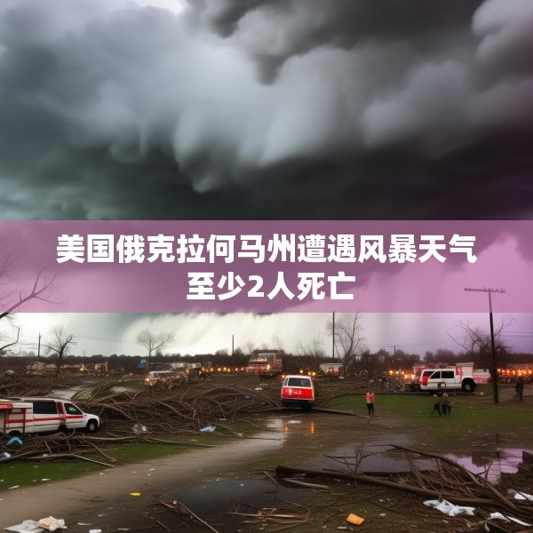 美国俄克拉何马州遭遇风暴天气 至少2人死亡