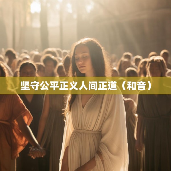 坚守公平正义人间正道（和音）