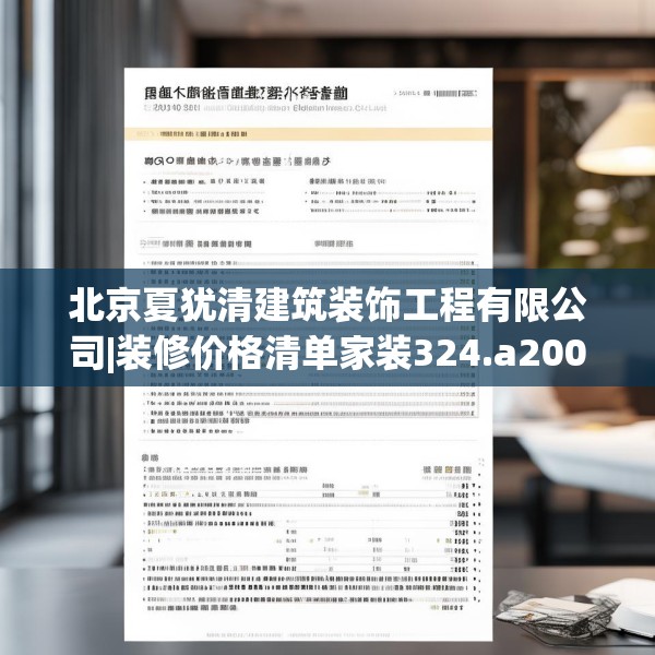 北京夏犹清建筑装饰工程有限公司|装修价格清单家装324.a200b201c204fgy.211nbn