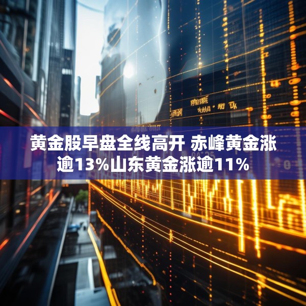 黄金股早盘全线高开 赤峰黄金涨逾13%山东黄金涨逾11%