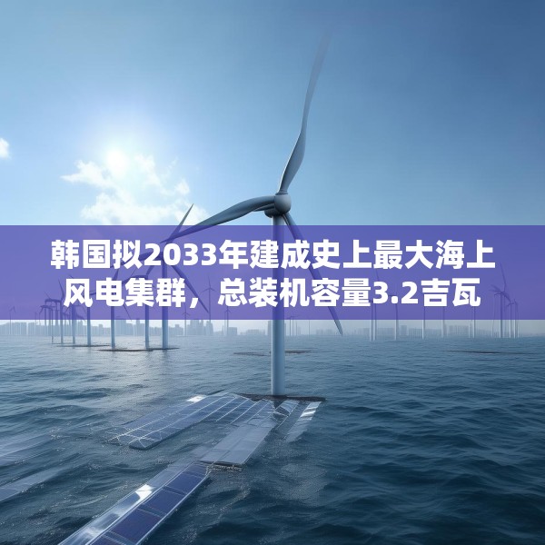 韩国拟2033年建成史上最大海上风电集群，总装机容量3.2吉瓦