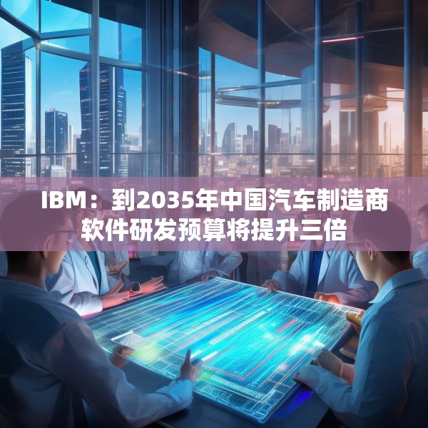 IBM：到2035年中国汽车制造商软件研发预算将提升三倍