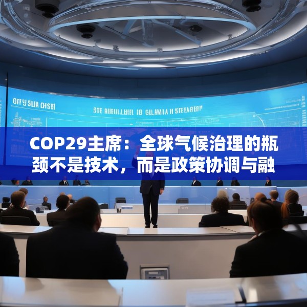 COP29主席：全球气候治理的瓶颈不是技术，而是政策协调与融资匹配的“落地机制”