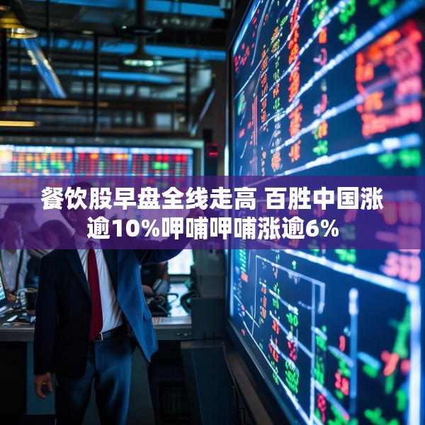 餐饮股早盘全线走高 百胜中国涨逾10%呷哺呷哺涨逾6%