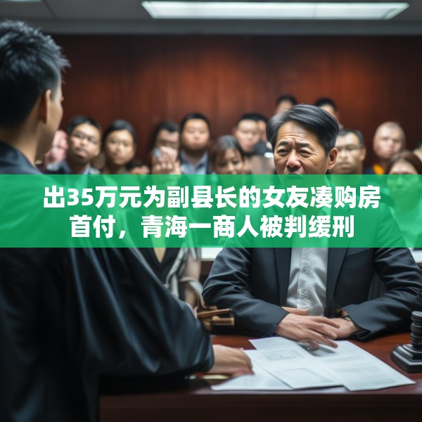 出35万元为副县长的女友凑购房首付，青海一商人被判缓刑