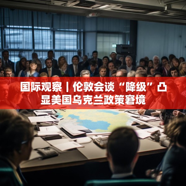 国际观察｜伦敦会谈“降级”凸显美国乌克兰政策窘境