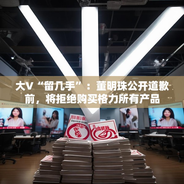 大V“留几手”：董明珠公开道歉前，将拒绝购买格力所有产品