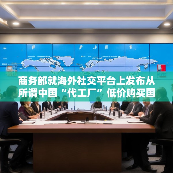商务部就海外社交平台上发布从所谓中国“代工厂”低价购买国际知名品牌事答问
