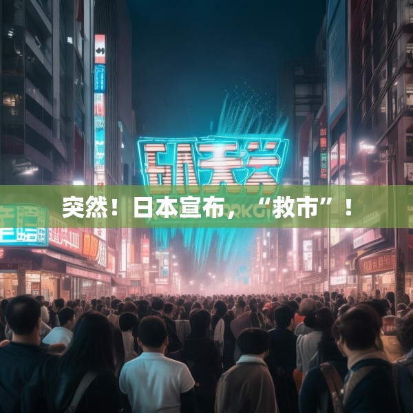 突然！日本宣布，“救市”！