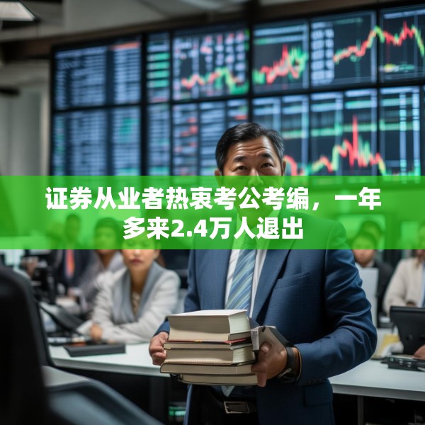 证券从业者热衷考公考编，一年多来2.4万人退出