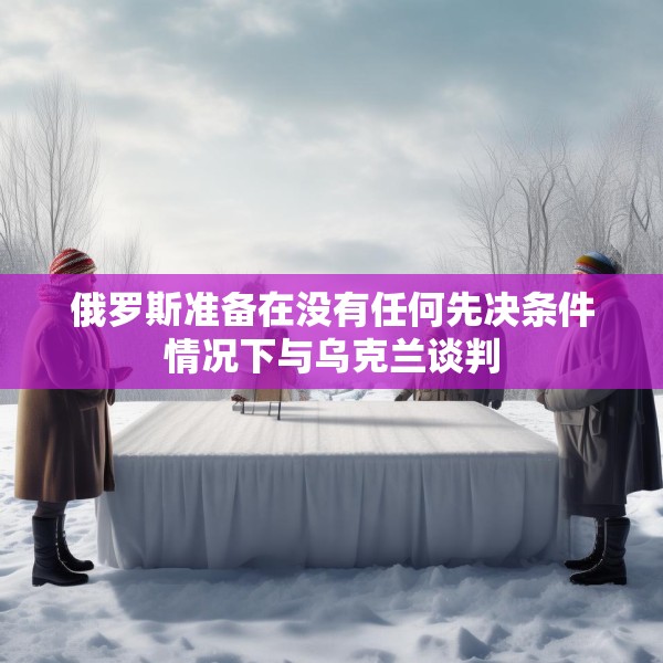 俄罗斯准备在没有任何先决条件情况下与乌克兰谈判