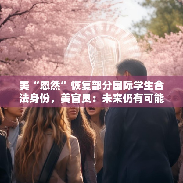 美“忽然”恢复部分国际学生合法身份，美官员：未来仍有可能被终止